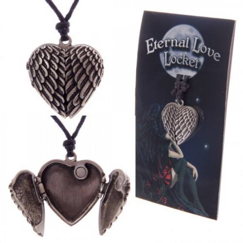 Eternal Love Angel Wings Locket Pendant